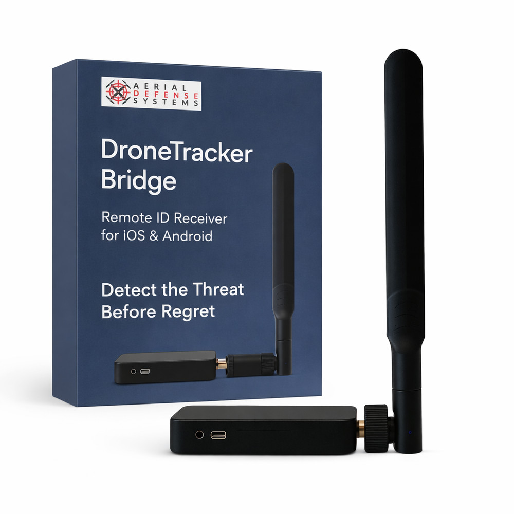 Drone Detection & Tracker Bridge – Handheld Remote ID Receiver for iOS & Android