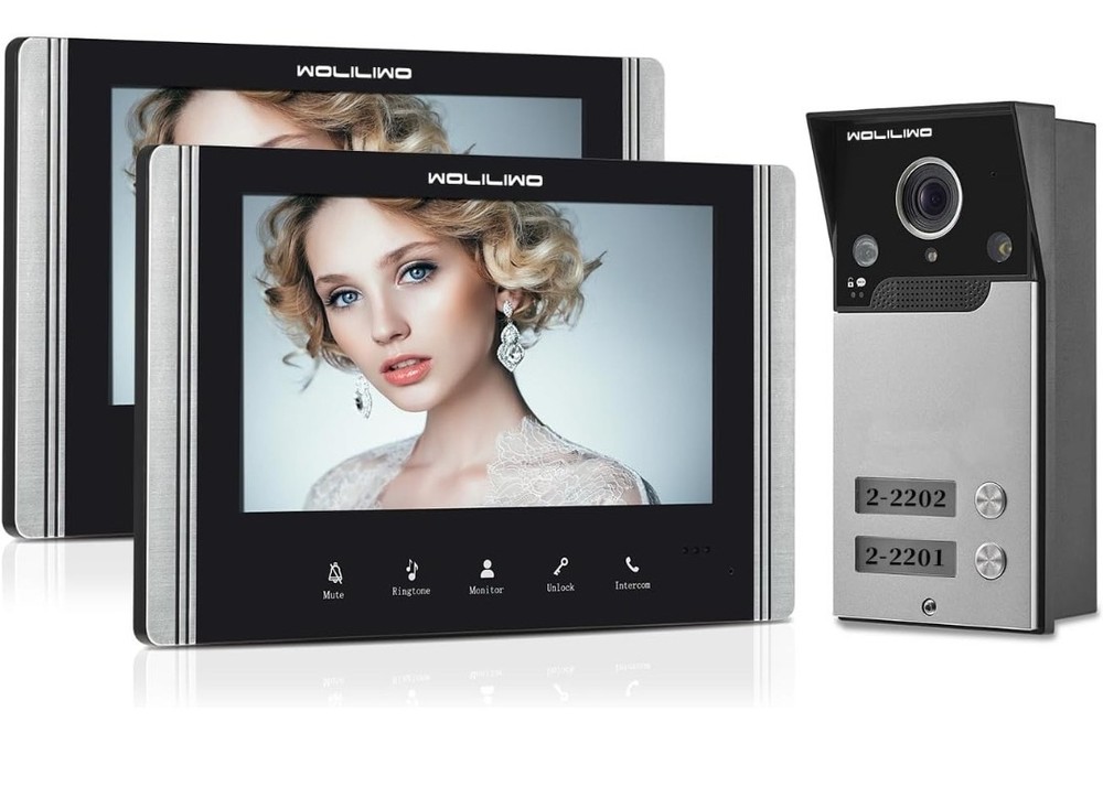 New Wired Video Intercom System, 7" Ring Video Doorbell, See Description Below