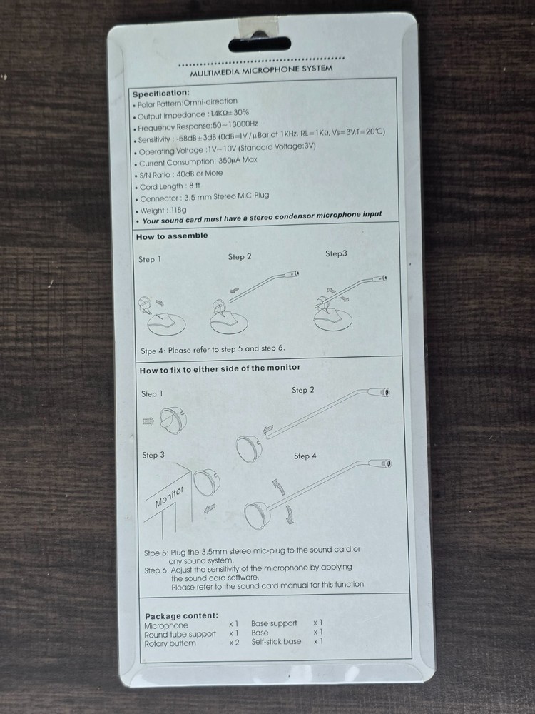 Vintage Multimedia Microphone System (Sealed)