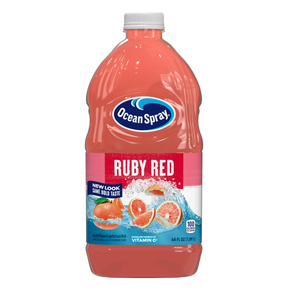 (2 pack) Ocean Spray® Ruby Red Grapefruit Juice, 64 fl oz Bottle, Free Shipping