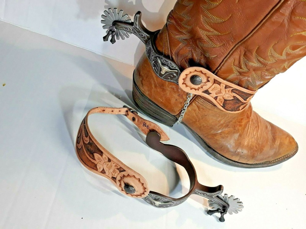 Leather SPUR STRAPS - ORDER ONLY - Custom Made -