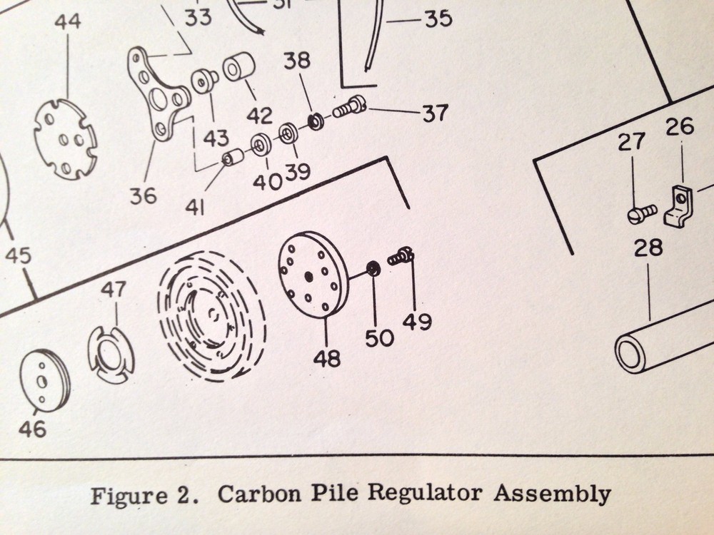 Bendix Voltage Regulator 24B4-1-B Parts Booklet