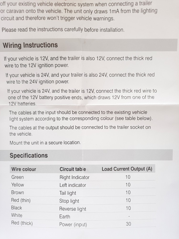 Trailer Plug Wiring Interface Module - Trailer Plug Module 12v 24v