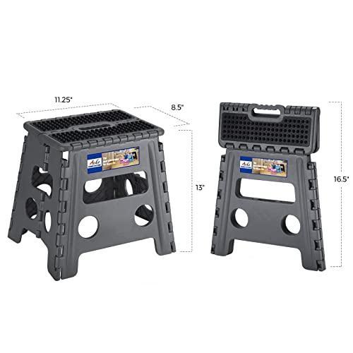 Acko Folding Step Stool 13 inch Height Premium Heavy Duty Foldable Step Stools
