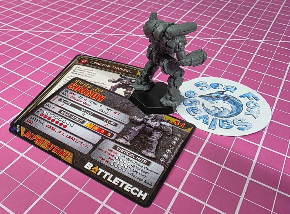 BattleTech Shogun Mech - Inner Sphere Assault Lance - New + Cards!