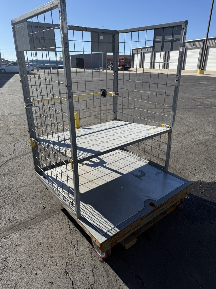 Order Picking Cage Cart with Aluminum Deck