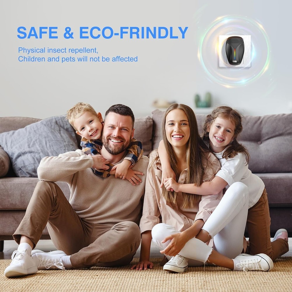 2025 Upgraded Ultrasonic Insect Repeller - Eco-Friendly Pest Control Solution