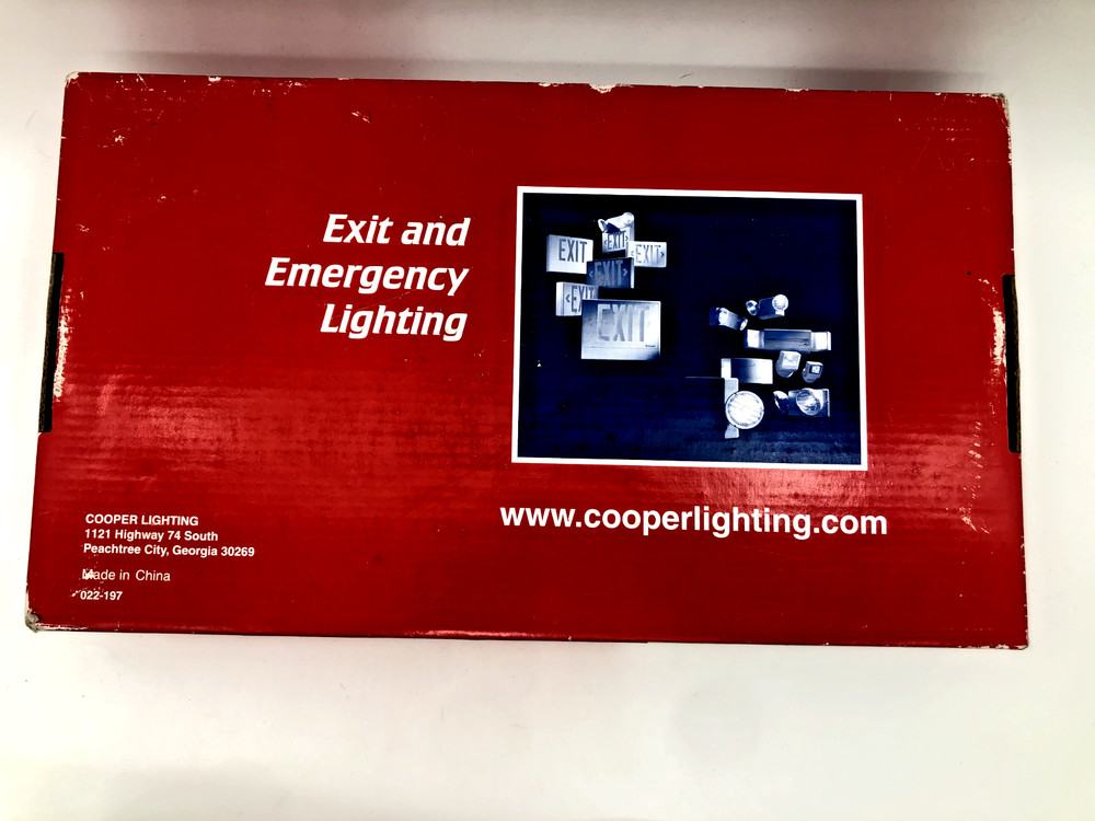 Cooper Lighting LPX70RWH Exit/Emergency Lighting Self-Powered LED Exit Sign