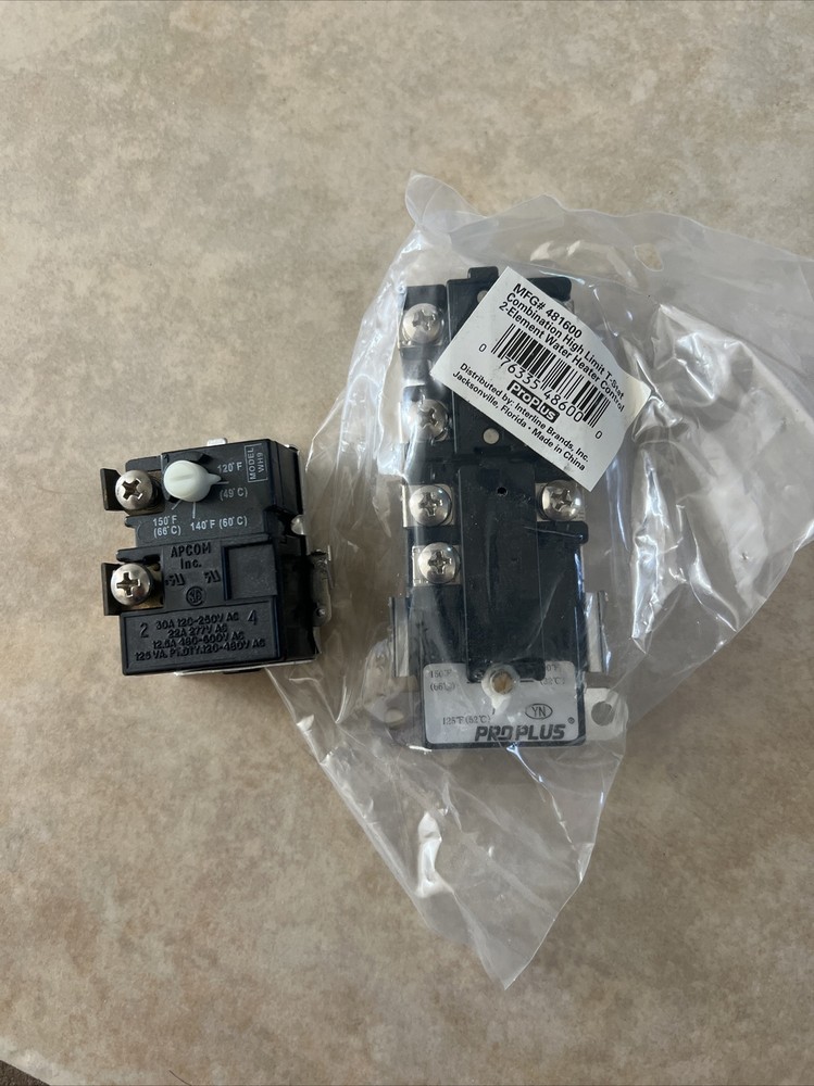 PROPLUS Hi Limit Upper Thermostat THERM-O-DISC 120/480 VAC 48160 NIP And Lower T