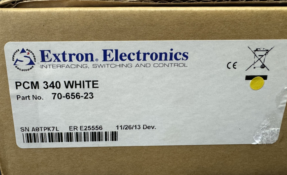 Extron PCM 340 WHITE Projector Drop Ceiling Mount with Adjustable Pole 70-656-23