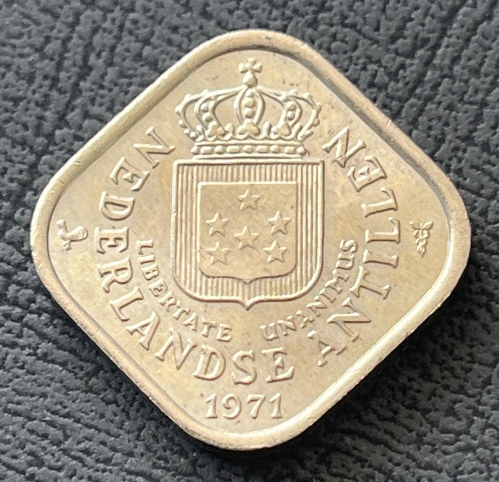 NETHERLANDS ANTILLES 1971 5 CENT HIGH GRADE VERY NICE CONDITION DG2