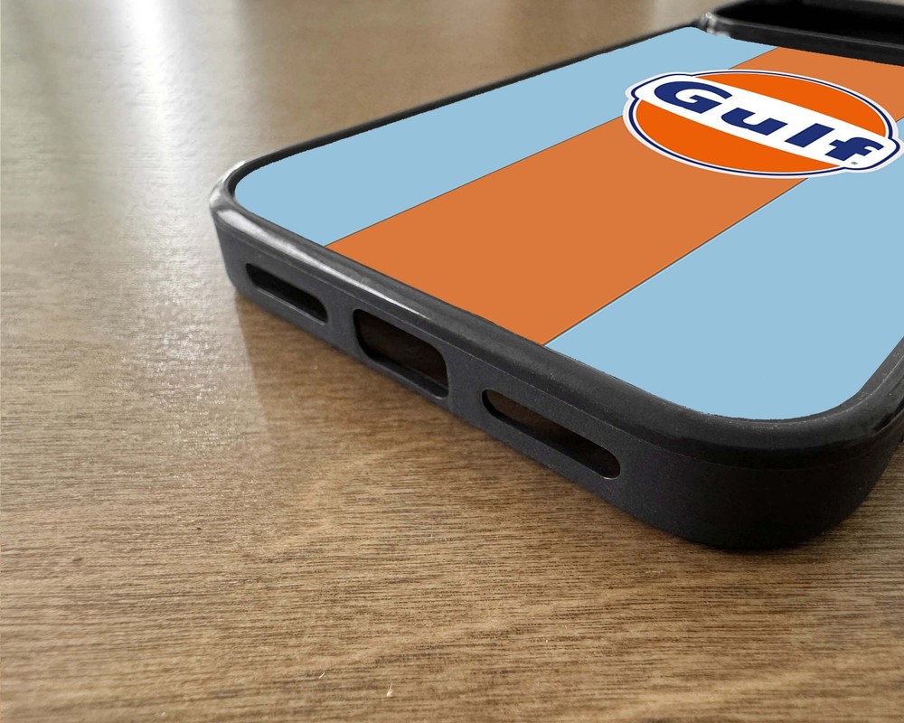 Gulf Retro Logo iPhone 2D Rubber Case