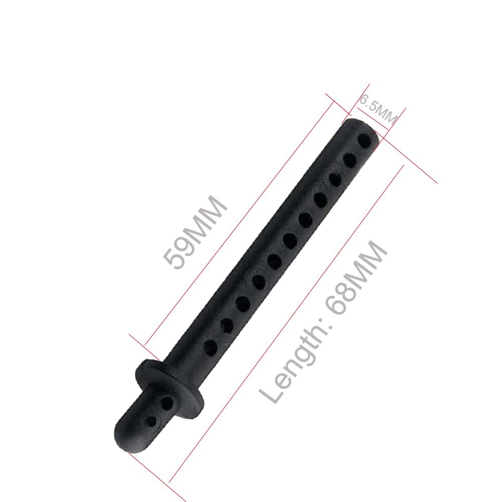 8-Pack 68mm RC Car Body Shell Post Plastic Holder Mounts with Clips Small