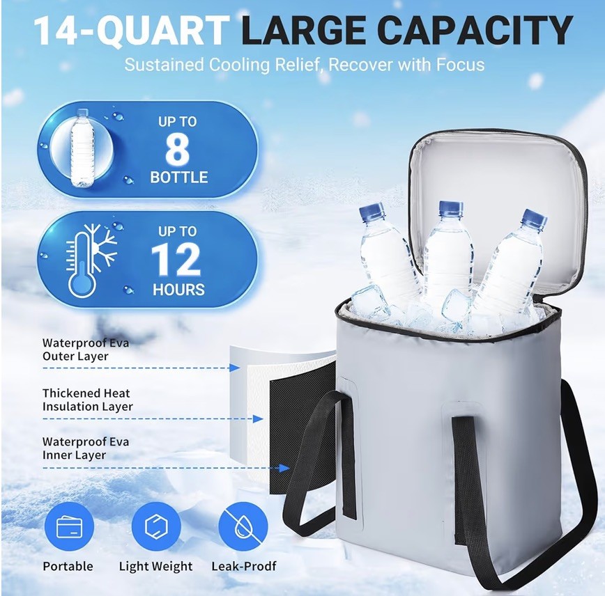 Cold Therapy Machine, Portable Ice Machine for Knee After Surgery，Program