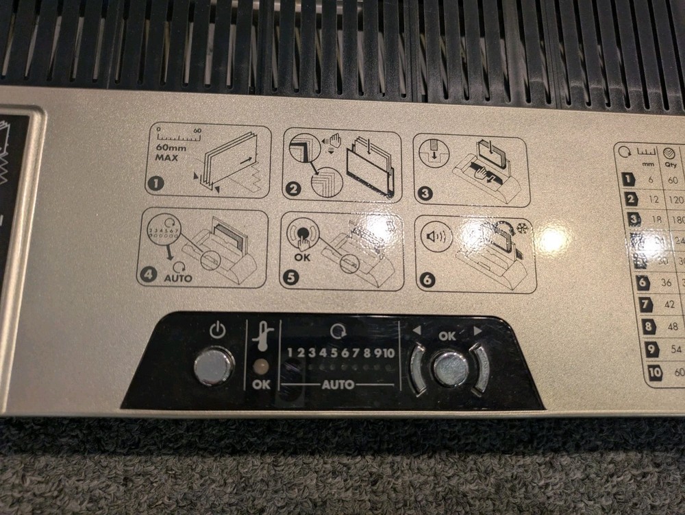 Fellowes Helios 60 Thermal Binding Machine – Powers On – Untested