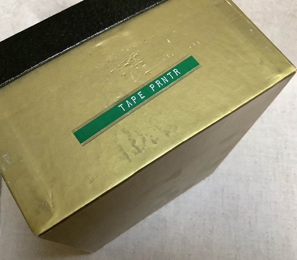 Vintage Com Tech Tape Printer Label Maker in Original Box