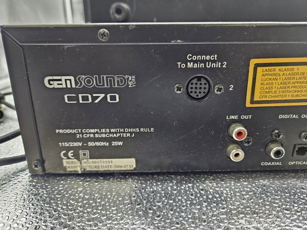 GEMINI CD 70 SYSTEM DJ Setup - Control Unit & Dual CD Player -