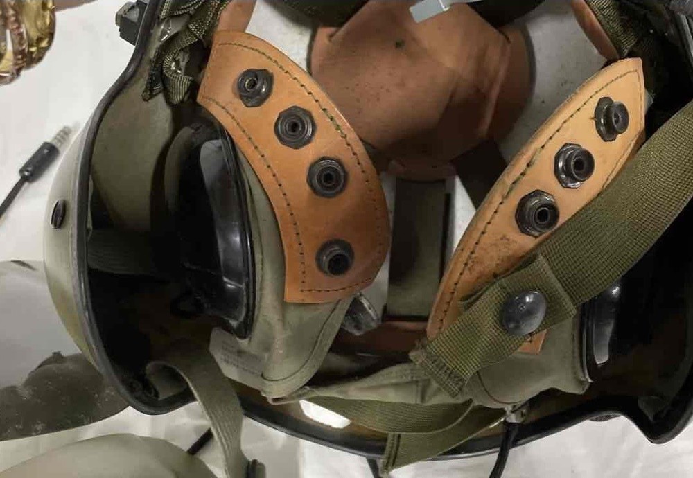 Military Missing Eye Shields Olive Green Helmet - Size None Listed