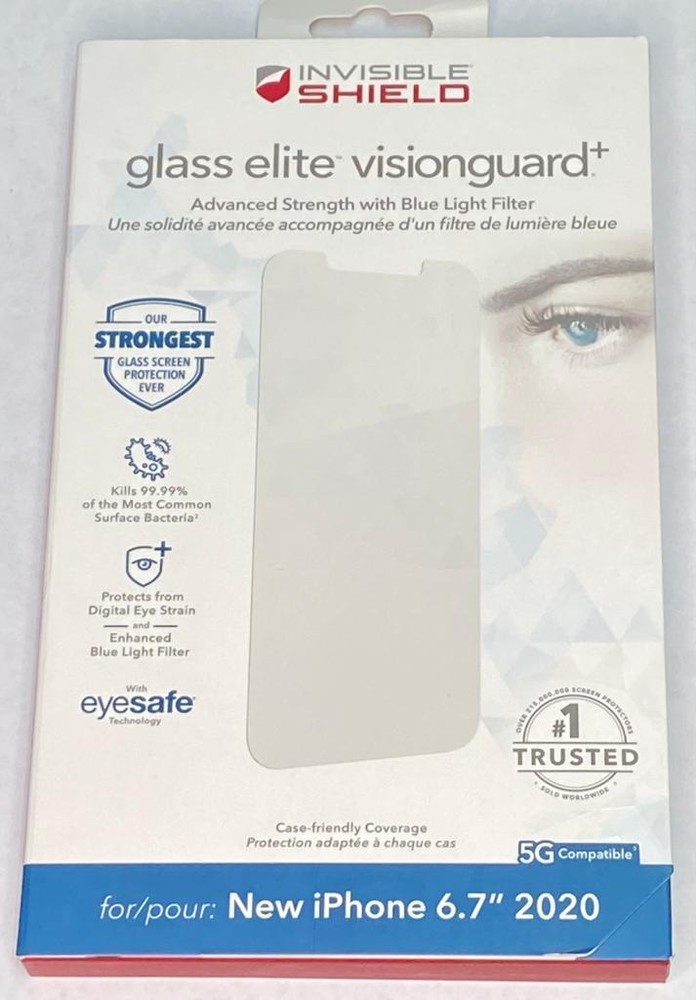 ZAGG InvisibleShield Glass VisionGuard+ Screen Protector  iPhone 12 Pro Max