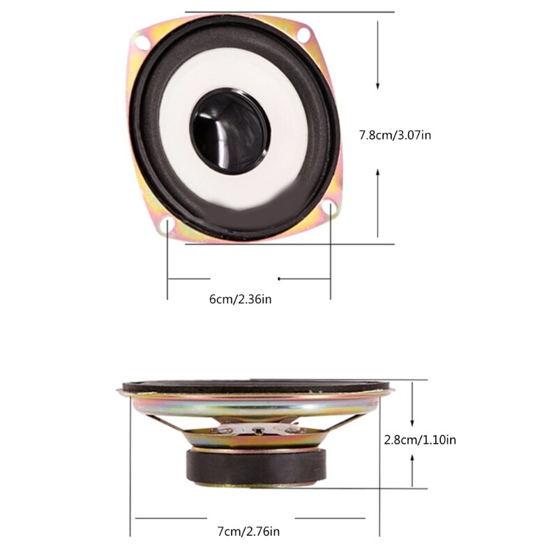 Cone with Blistered Edges Speaker Full Frequency 4Ω Woofer Speakers Loudspeaker