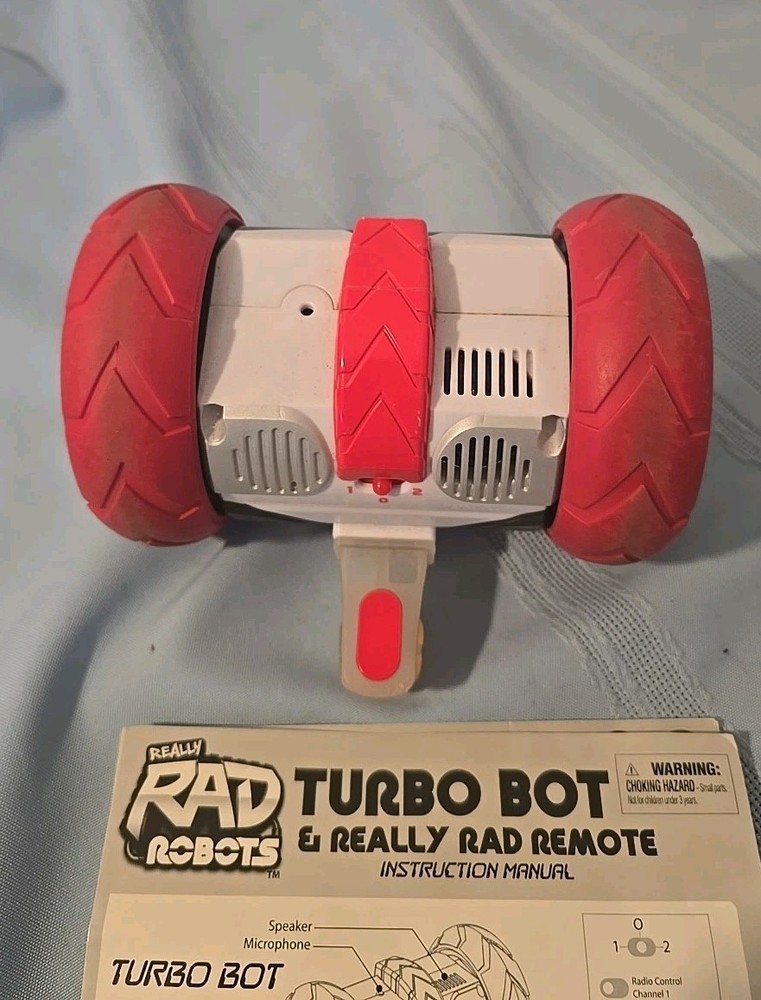 Really RAD Robots Remote Control & Voice Command Rare TURBO BOT Tested