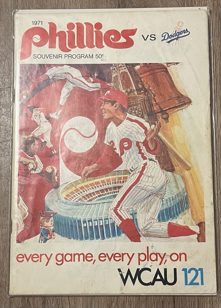 1971 Phillies VS Dodgers Souvenir Program (READ DESCRIPTION)
