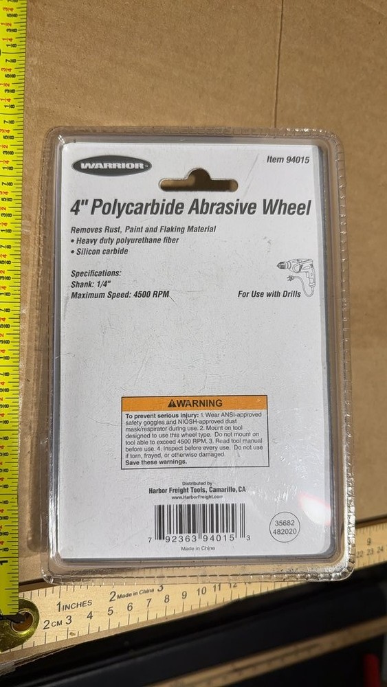 Warrior 4" Polycarbide Abrasive Wheel
