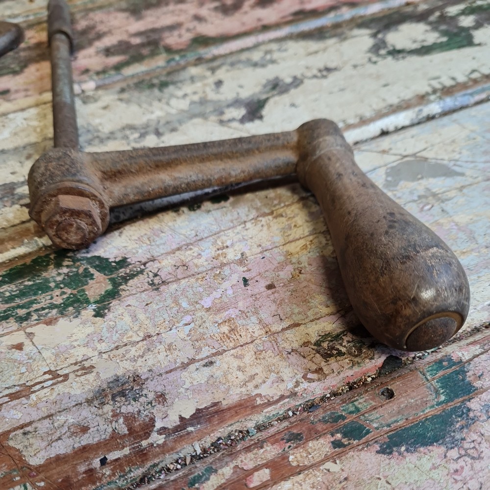 Antique cast iron Whetstone Grinding Wheel tools garage workshop reclaimed