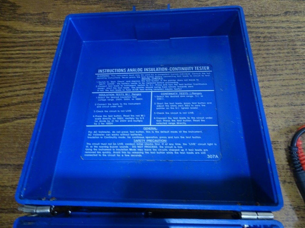 BK 307A Analog Insulation and Continuity Meter