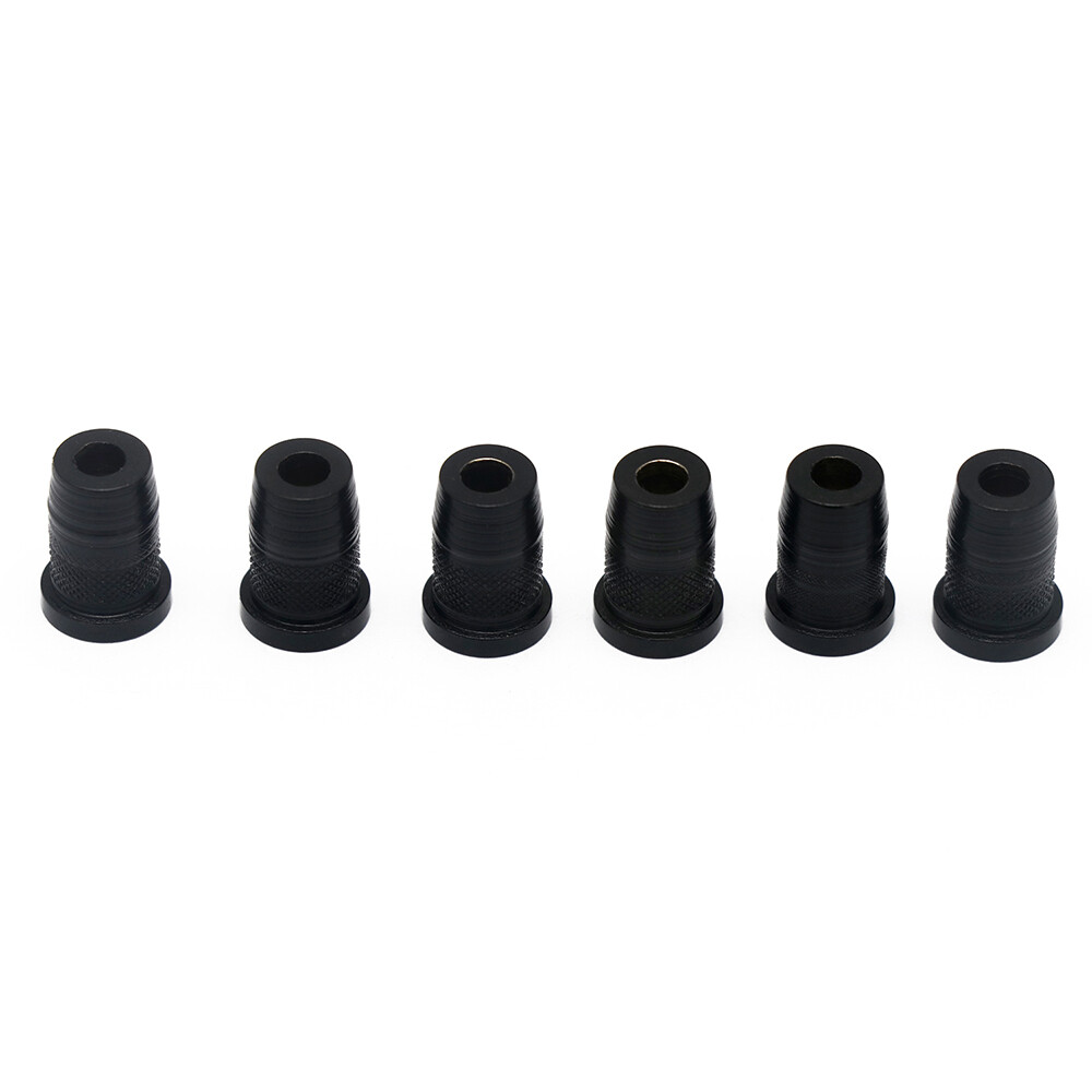 Guitar String Mounting Ferrules Through Body Mounts String Caps for ST TL Black