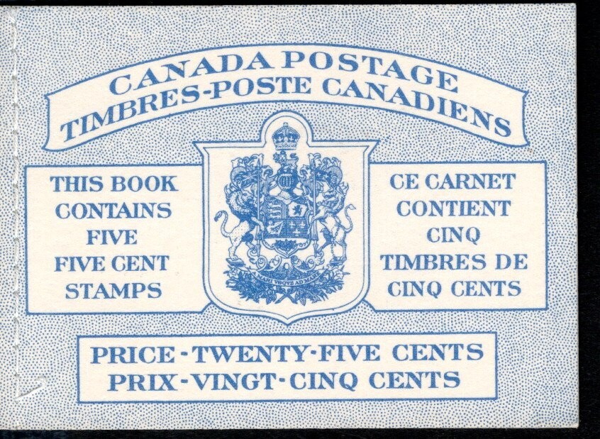 CANADA BOOKLETS UNITRADE 49a+49b TYPE I - J77+79
