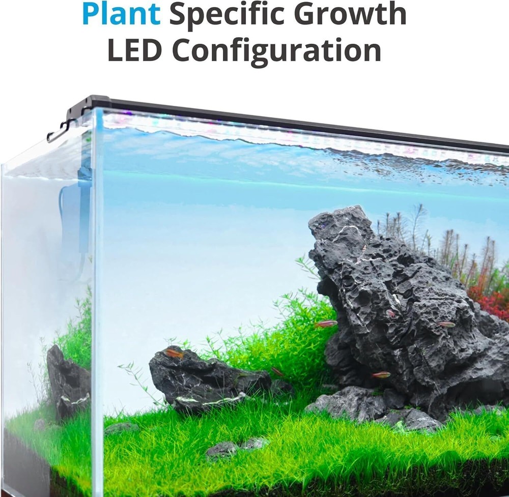 LED Aquarium Light W/ Timer Fish Tank Light Daylight Moonlight Cycle Adjustable