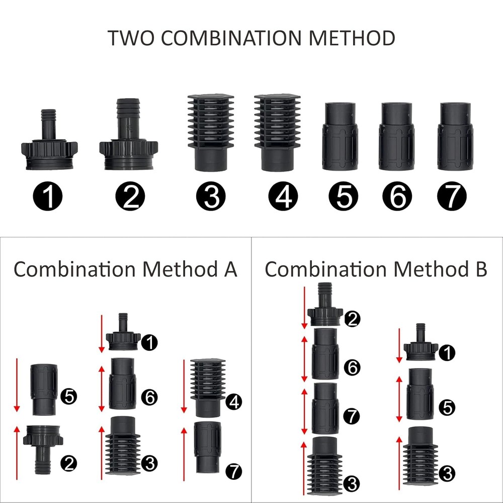 Toolazy Ebb & Flow Fitting Kit，Ebb and Complete Kit Combo Set...