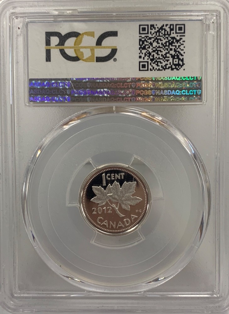 2012 PCGS 1c cent farewell penny Canada PR 70 Dcam