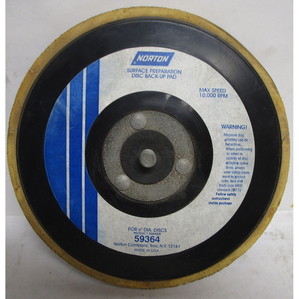 NORTON ABRASIVES 66261059364 6" HOOK & LOOP QUICK CHANGE DISC HOLDER