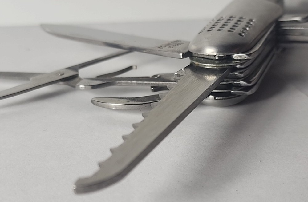 10-in-1 Folding Pocket Knife, Survival Multi-Tool