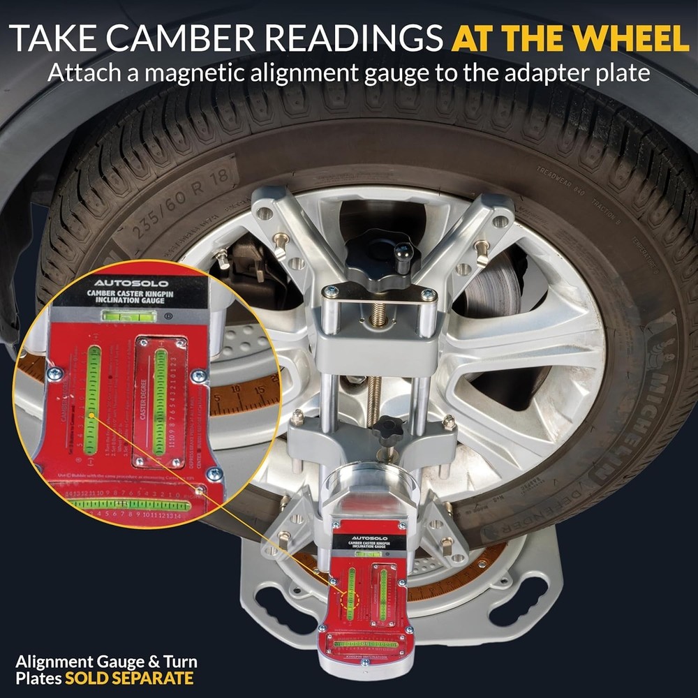 Chrome-Plated Wheel Alignment Tool with High-Precision Grip for Accurate Results
