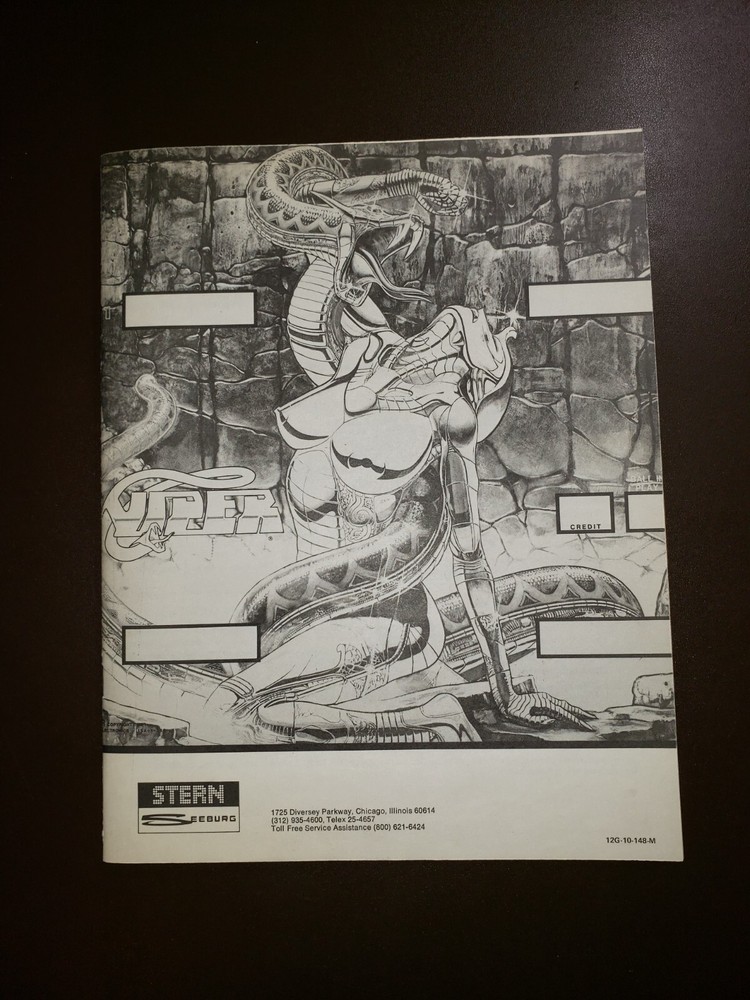 Stern VIPER Original Pinball Manual