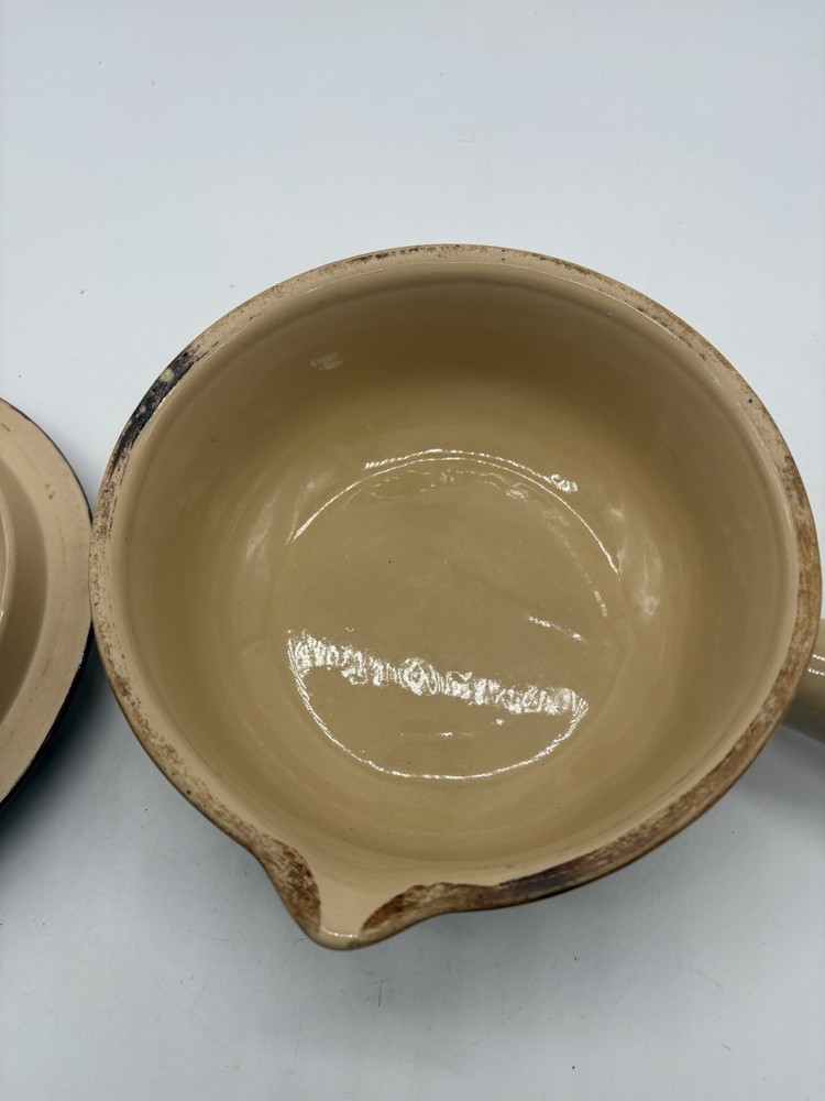 Shenango Pottery Handled Bean Soup Pot Casserole Dish with Lid