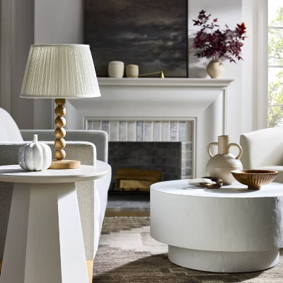 Turned Wood Stick Lamp Base Brown - Threshold designed with Studio McGee