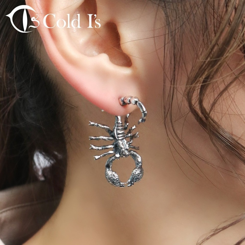 Cold I's Emperor Scorpion Earring Single (925 Silver)