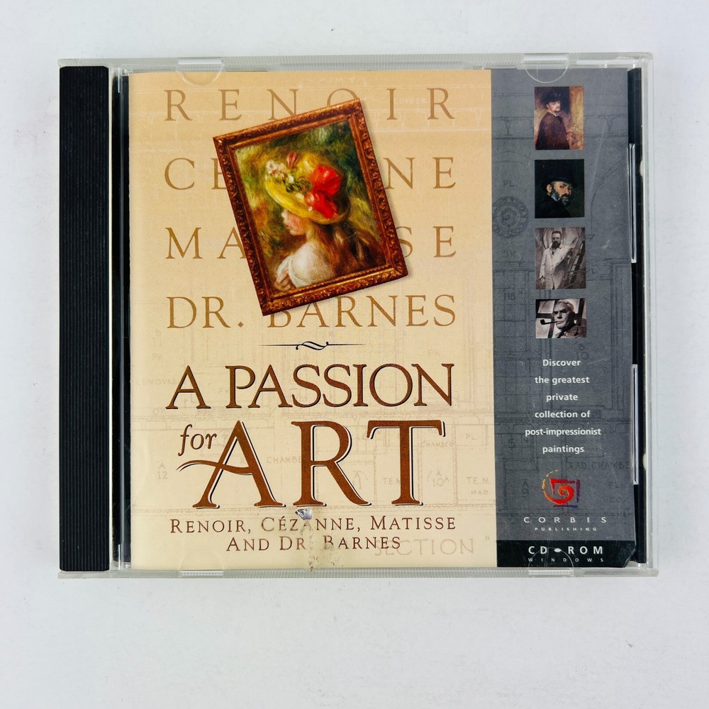 A Passion for Art Multimedia PC Game CD-ROM