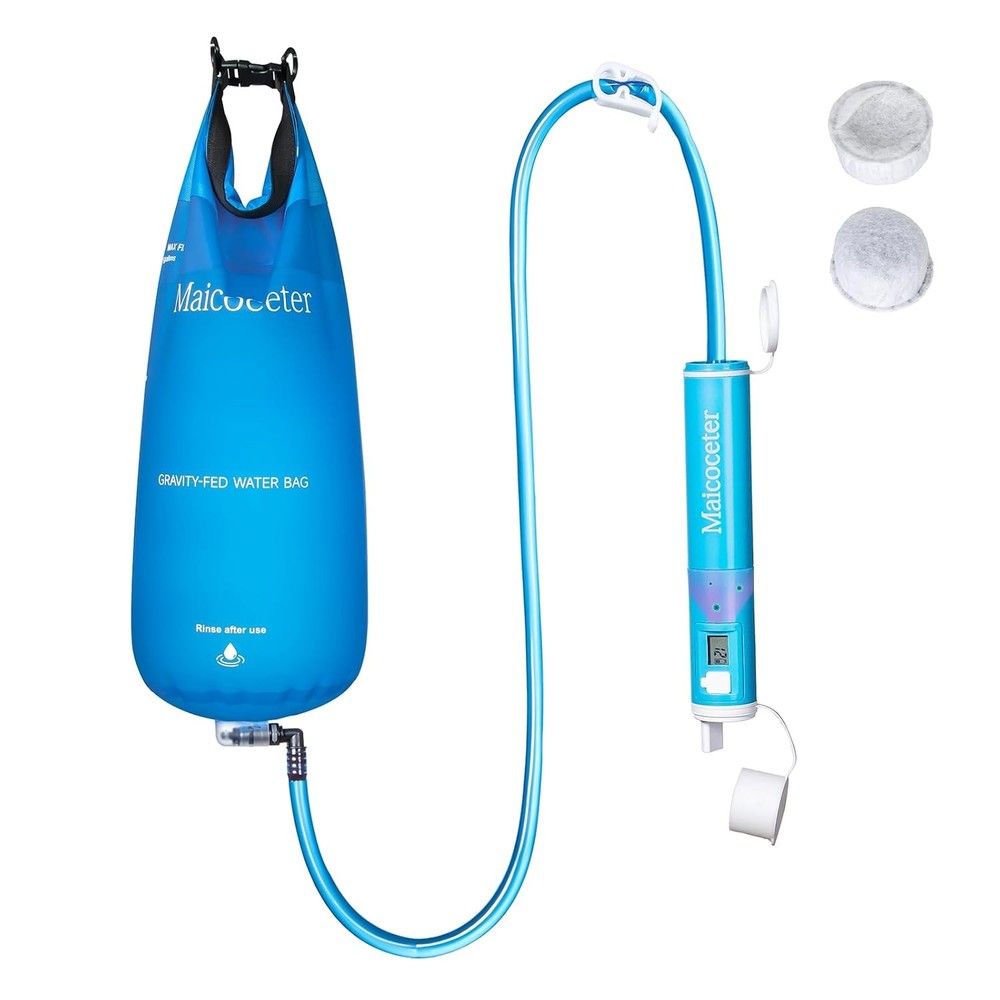 Gravity Water Filter Bag with Purifier