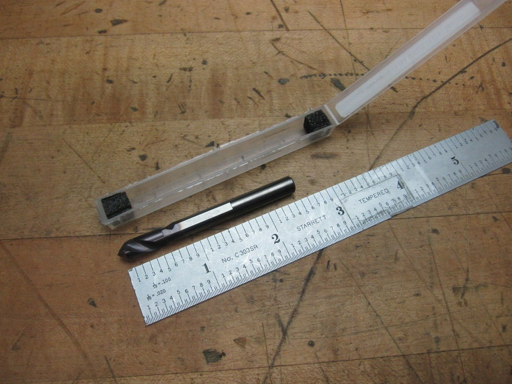Cutwell 1/4" solid carbide spotting drill 2-/2" OAL
