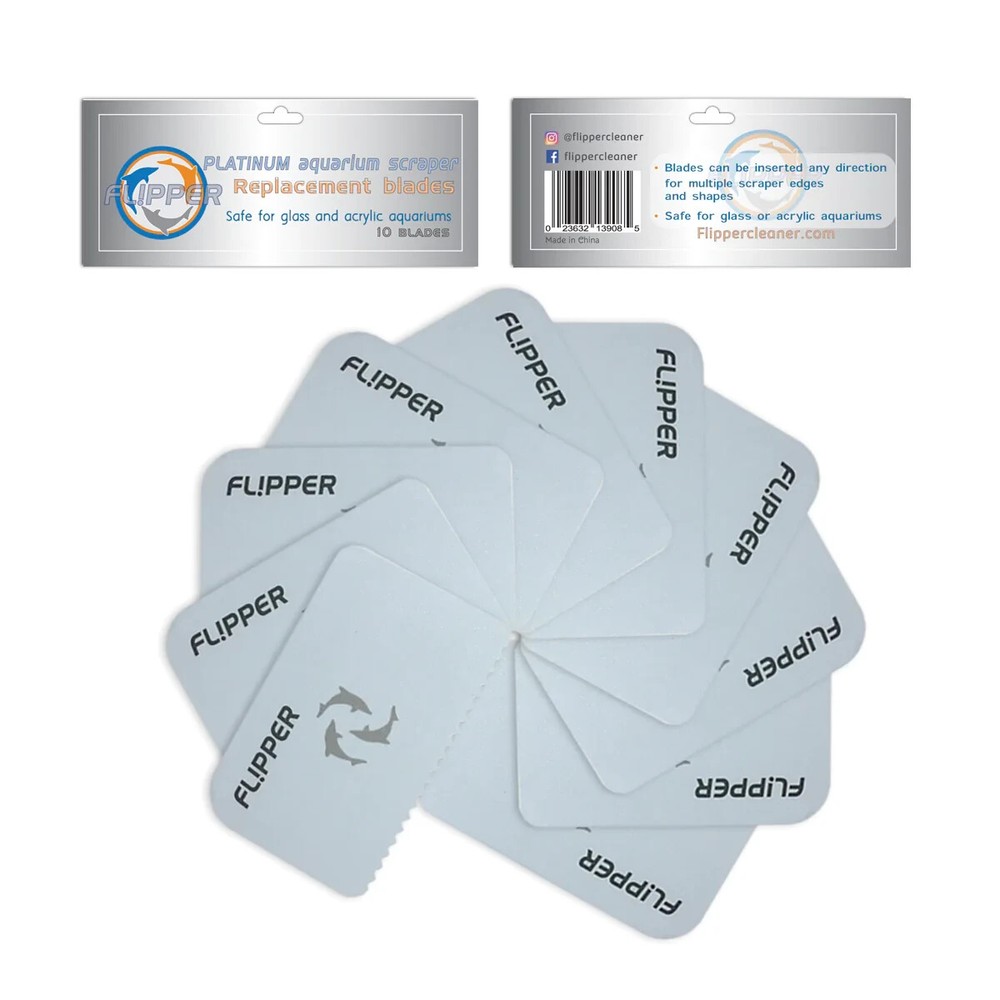 Flipper Platinum Scraper Plastic Replacement Blades (10-Pack)