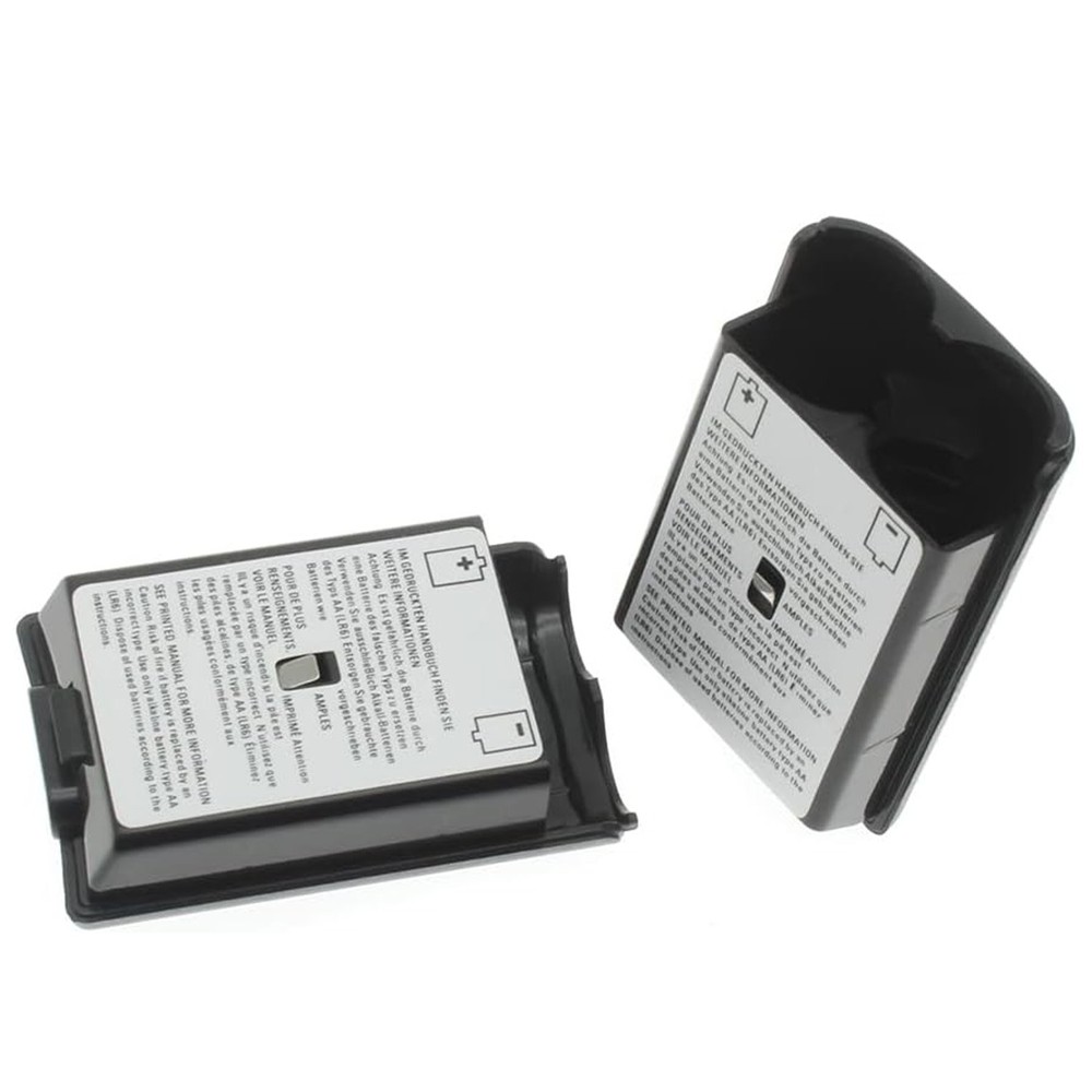 5 X AA Battery Back Cover Case Shell Pack For Xbox 360 Wireless Controller Black