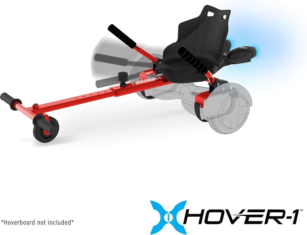 Hoverboard Buggy Attachment Aluminium Adjustable Frame LED Lights Kids Teens