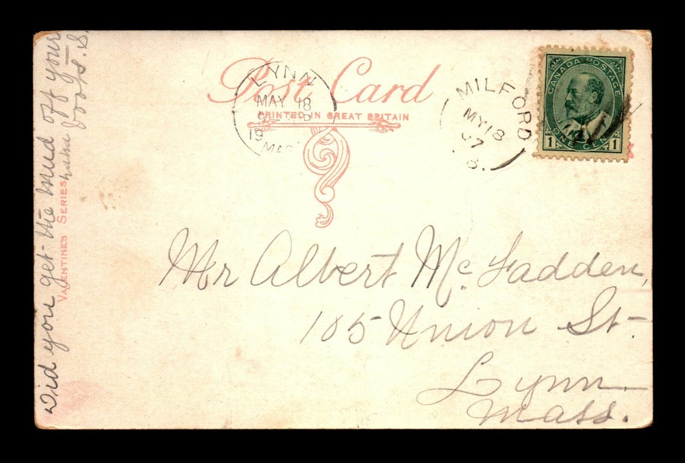 Canada 1907 Milford NB Split Ring DPO - L28371