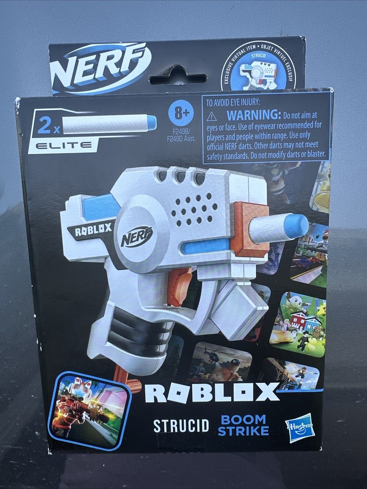 NEW ROBLOX Strucid BOOM Strike Nerf Dart Gun With Virtual Item CODE