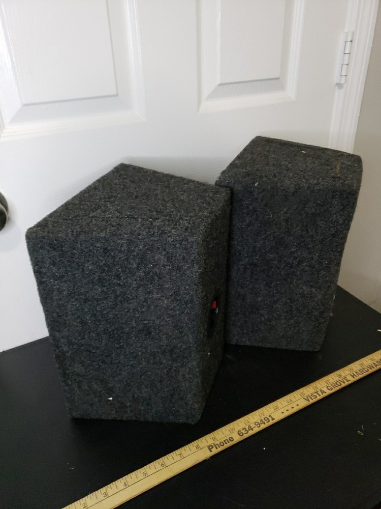 Set of Two Audio 6" x 9" Wedge Speaker Boxes